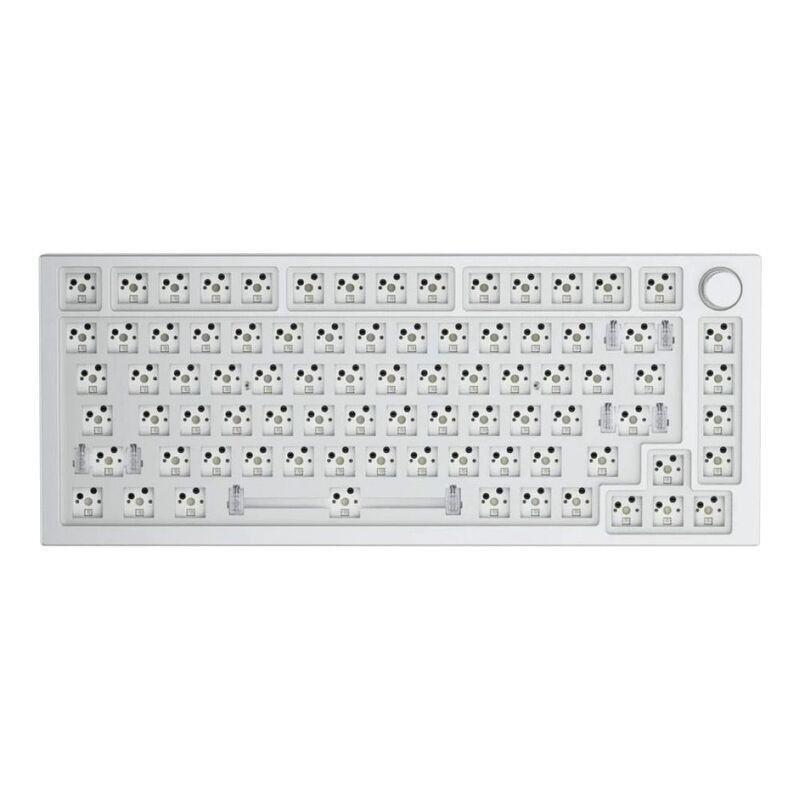 Glorious GMMK Pro gasket-mounted 75% Barebone Gaming Keyboard White Ice, , large image number 0