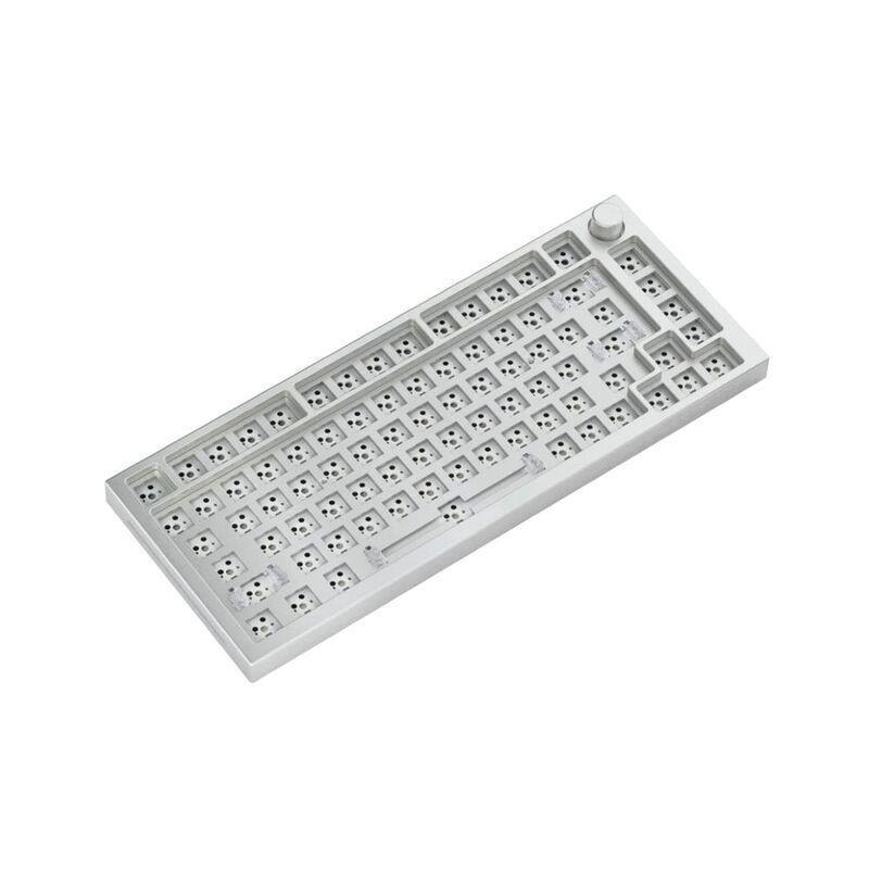 Glorious GMMK Pro gasket-mounted 75% Barebone Gaming Keyboard White Ice, , large image number 1