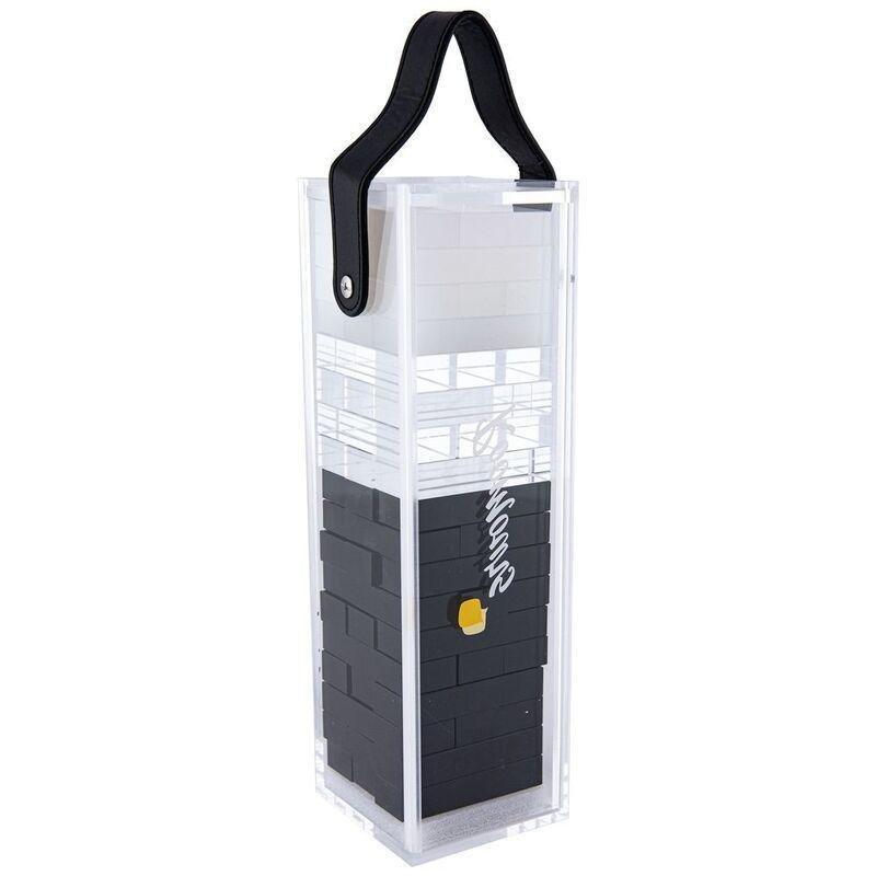 Roomours Jumbling Tower Acrylic Game - Black & White, , medium