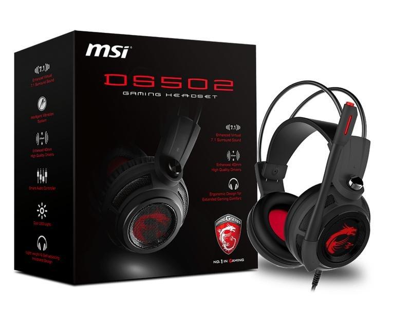 MSI DS502 Black Gaming Headset, , large image number 4