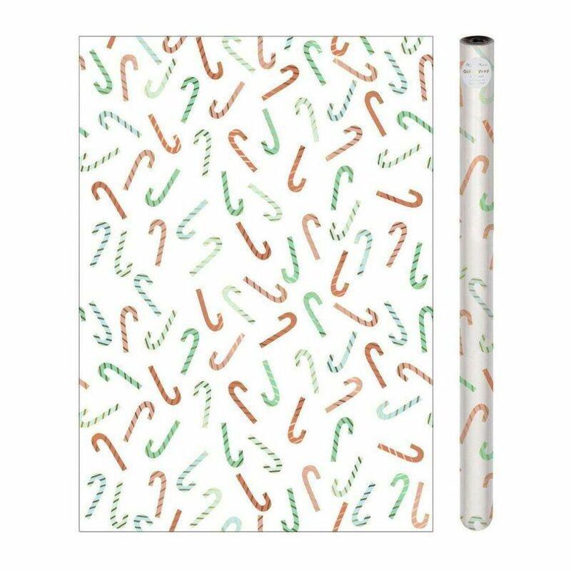 Meri Meri Candy Cane Christmas Gift Wrap Roll, , large image number 0