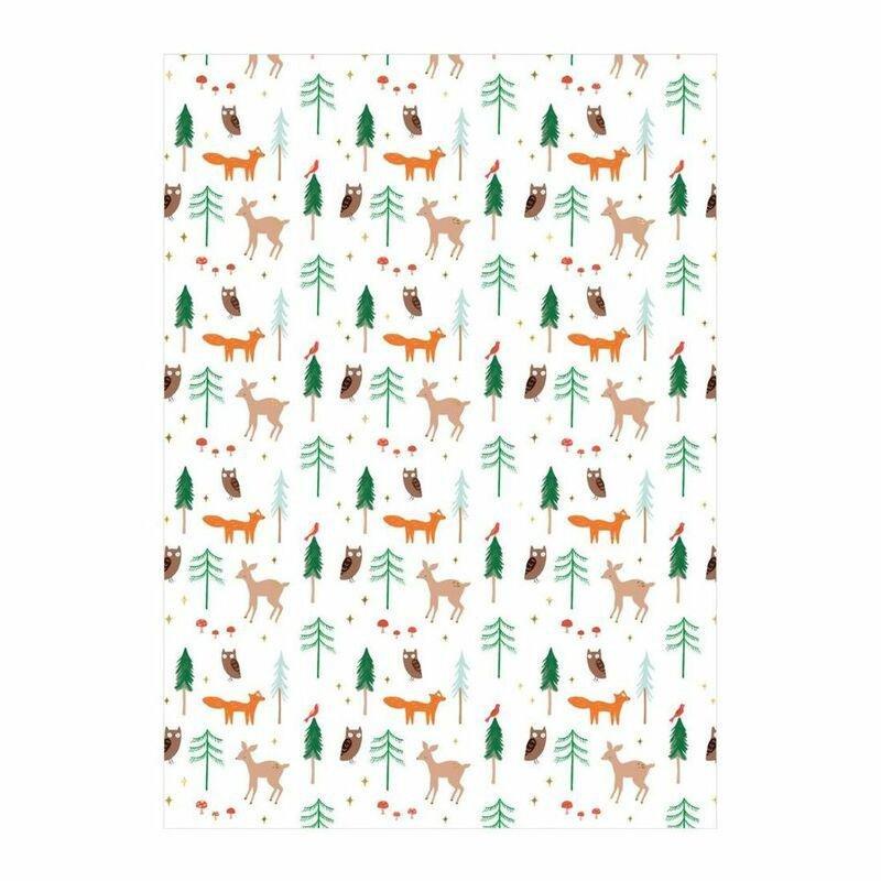 Meri Meri Woodland Christmas Gift Wrap Roll, , large image number 0