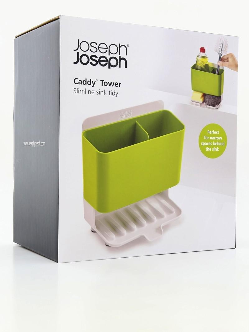 Joseph Joseph Caddy Tower Slimline Sink Tidy Green, , large image number 1