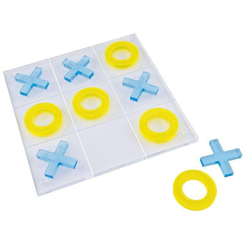Roomours XO Game Decor Acrylic Set - Teal/Yellow (30 x 30 cm), , medium