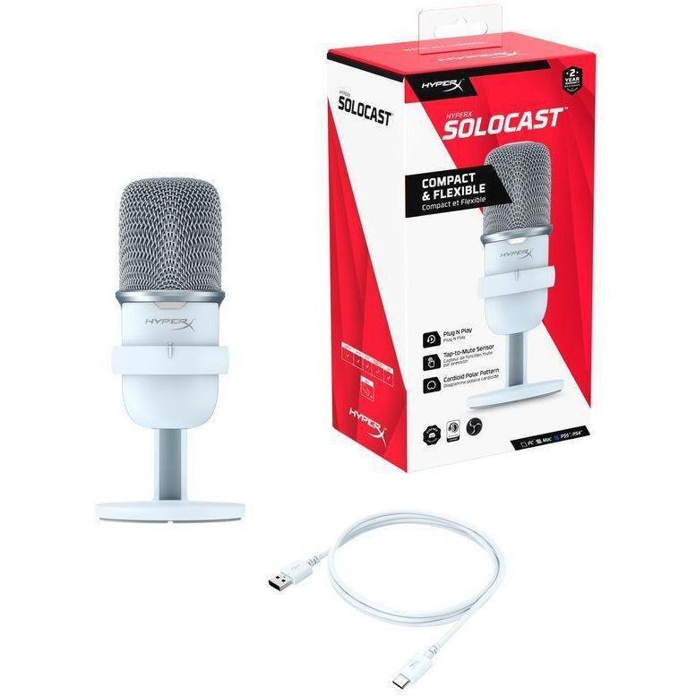 HyperX SoloCast USB Gaming Microphone - White, , large image number 3