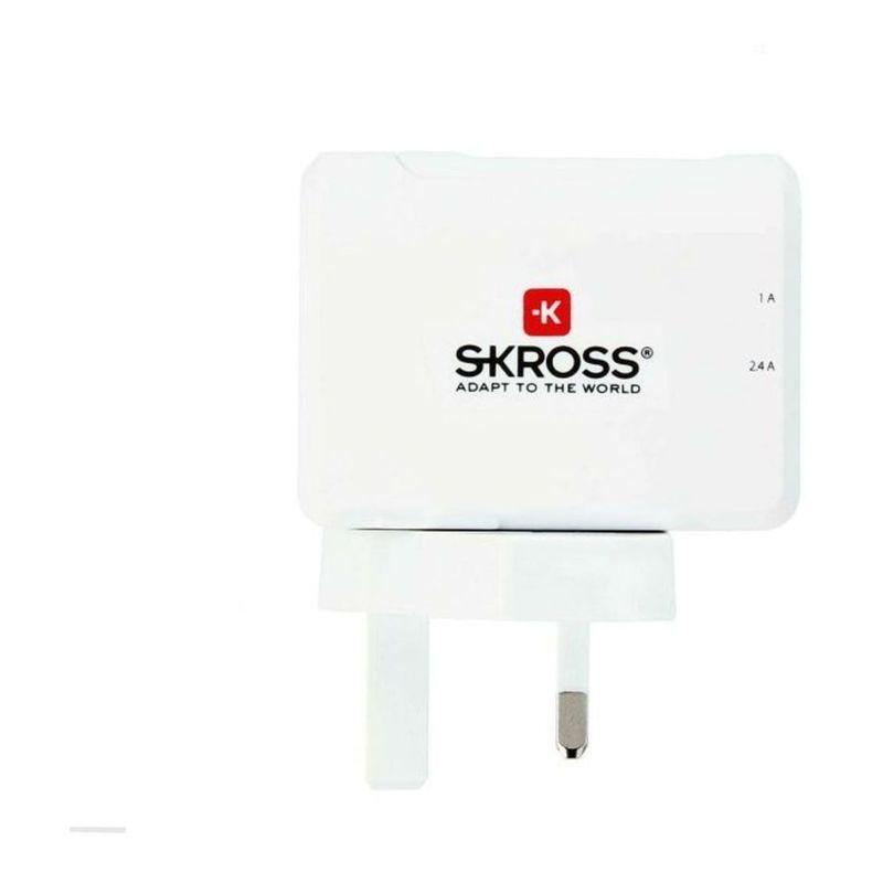 Skross 3.4A Uk 2 Port USB Charger, , large image number 1