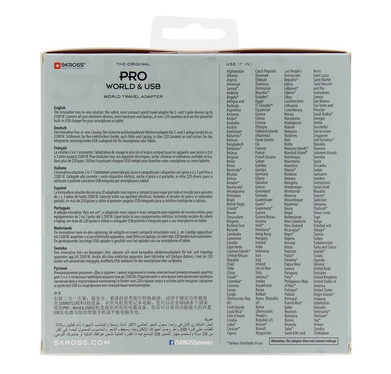 Skross Pro World & USB 6.3A Multi Adapter, , large image number 9