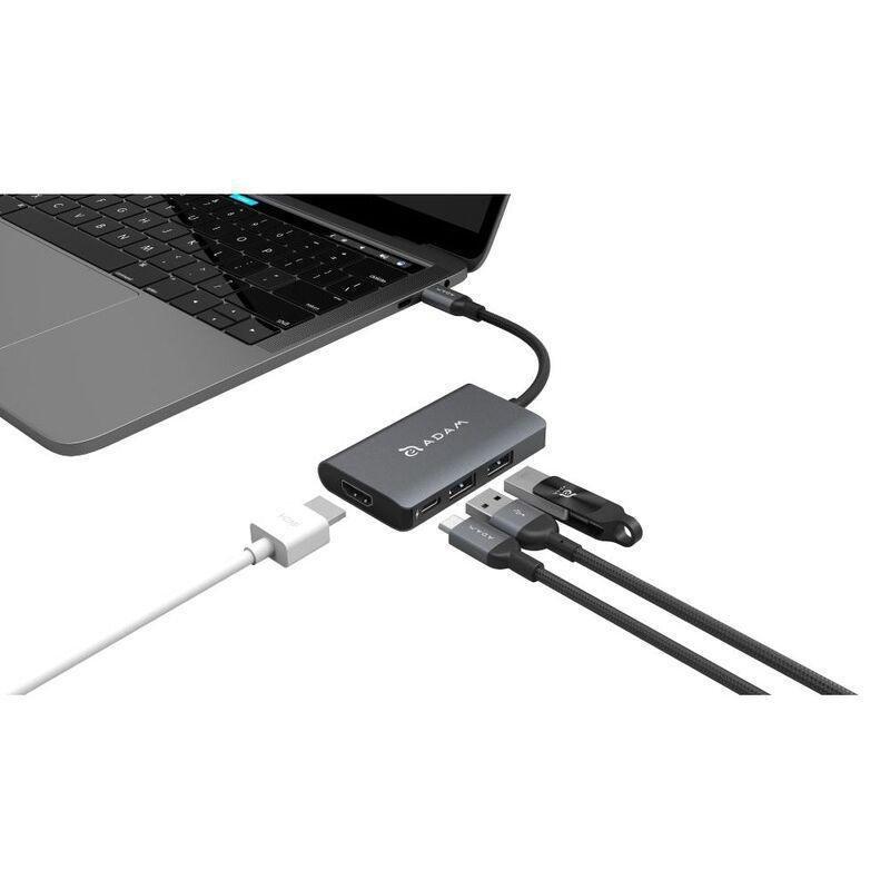 Adam Elements CASA Hub A01m 4-in-1 Grey USB 3.1 Type-C & HDMI, , large image number 4