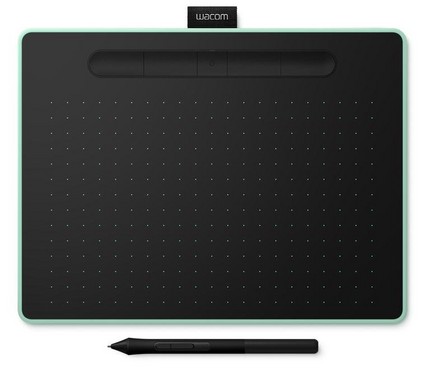 WACOM - Wacom Intuos M Pistachio Bluetooth Creative Pen Tablet - CTL-6100WLE-N