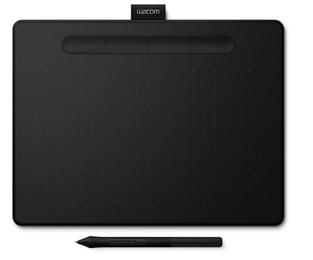 WACOM - Wacom Intuos M Black Bluetooth Creative Pen Tablet - CTL-6100WLK-N