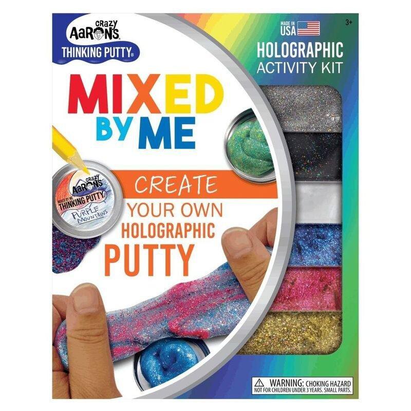 Crazy Aaron's Holographic Mixed By Me Kit Thinking Putty, , large image number 0