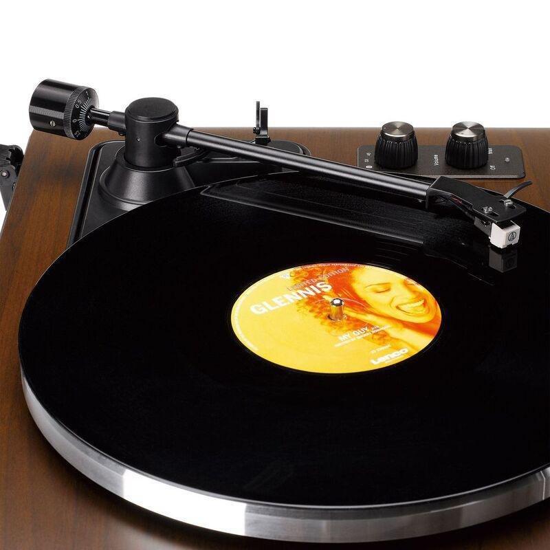 Lenco LS-470WA Turntable with Built-In Speakers and Bluetooth - Walnut, , large image number 2