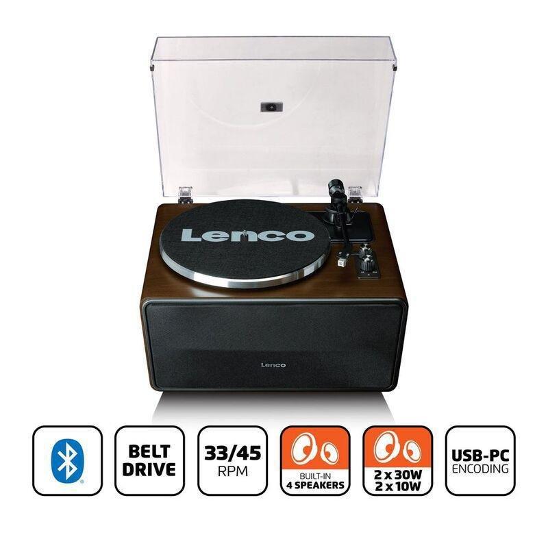 Lenco LS-470WA Turntable with Built-In Speakers and Bluetooth - Walnut, , large image number 7