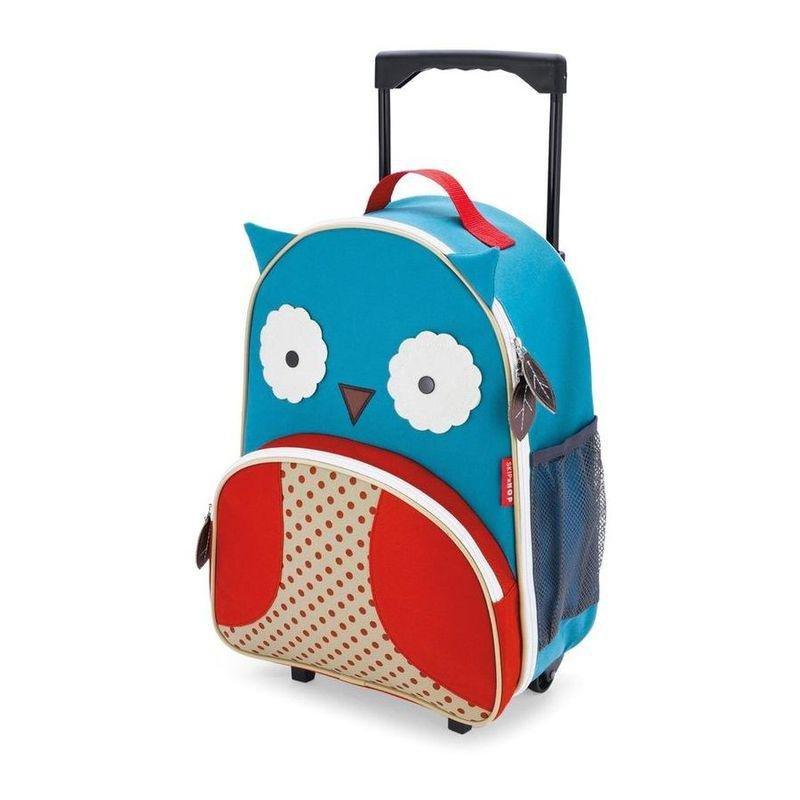Skip Hop Zoo Kids Rolling Luggage Owl, , large image number 0