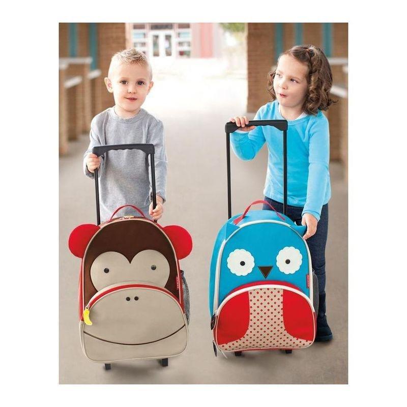Skip Hop Zoo Kids Rolling Luggage Owl, , large image number 2