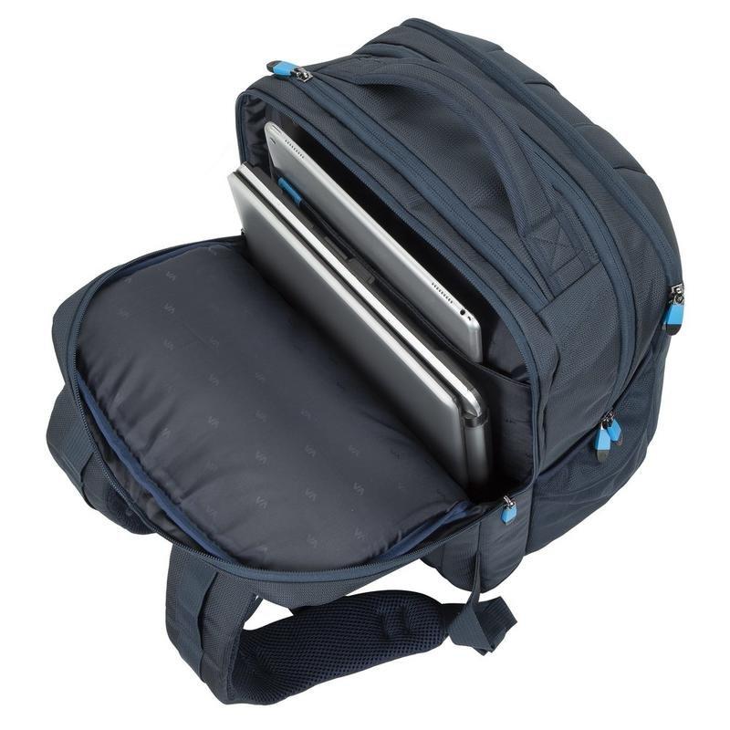 Rivacase Borneo 7861 Dark Blue Gaming Backpack 17.3 Inch, , large image number 9