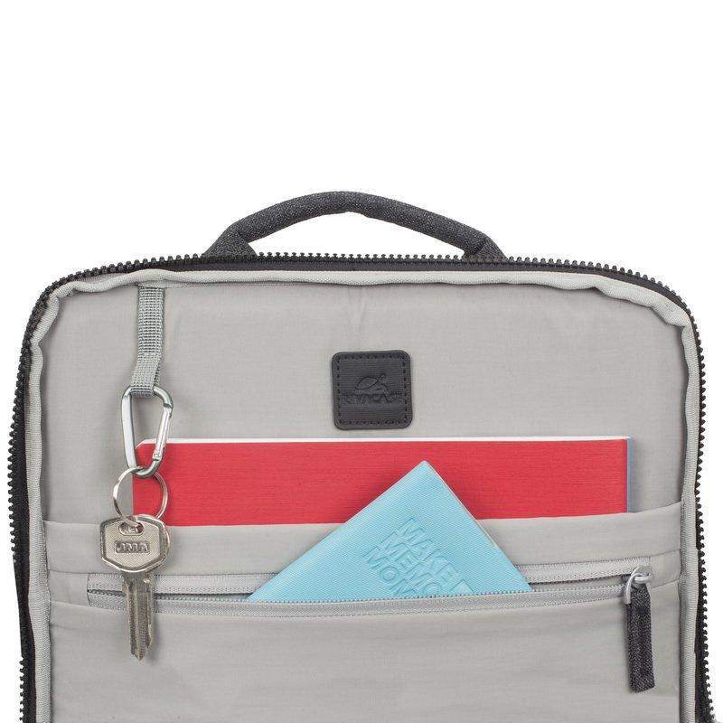 Rivacase Lantau 8861 Black Melange MacBook Pro and UltraBook Backpack 15.6 Inch, , large image number 2