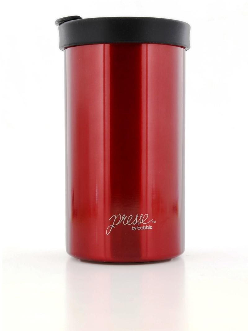 Bobble Presse Coffee Press with Riser Red No Dots 13oz, , large image number 0