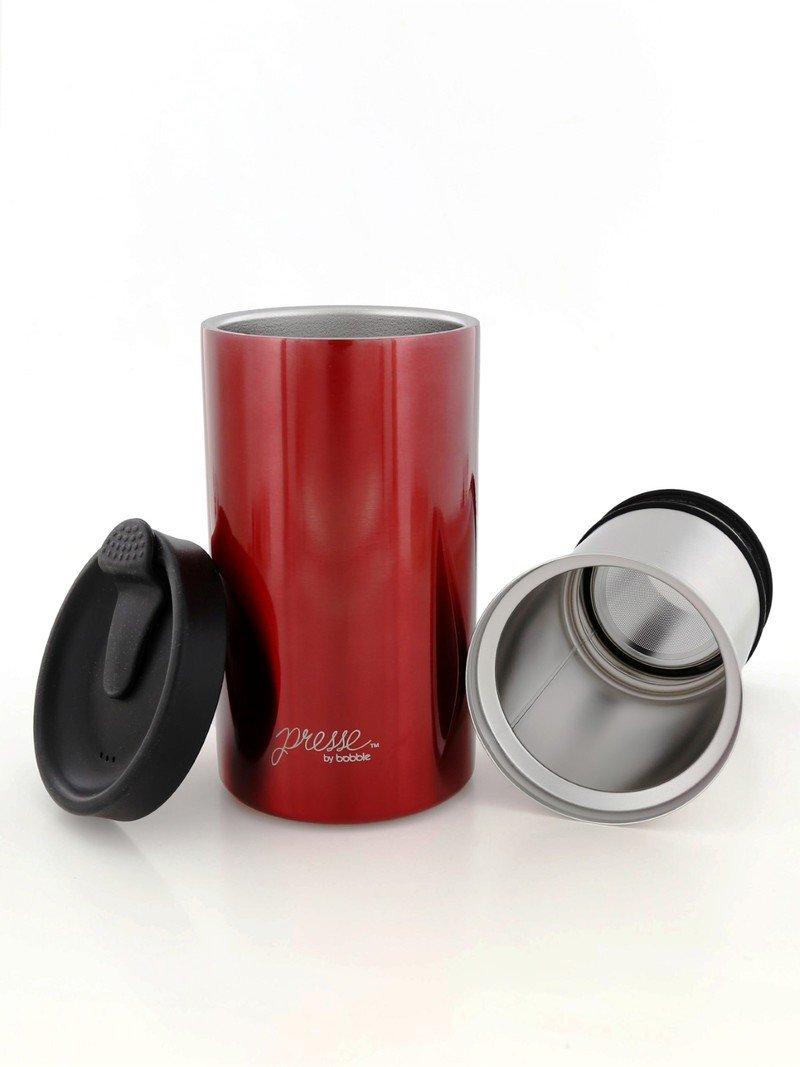 Bobble Presse Coffee Press with Riser Red No Dots 13oz, , large image number 1