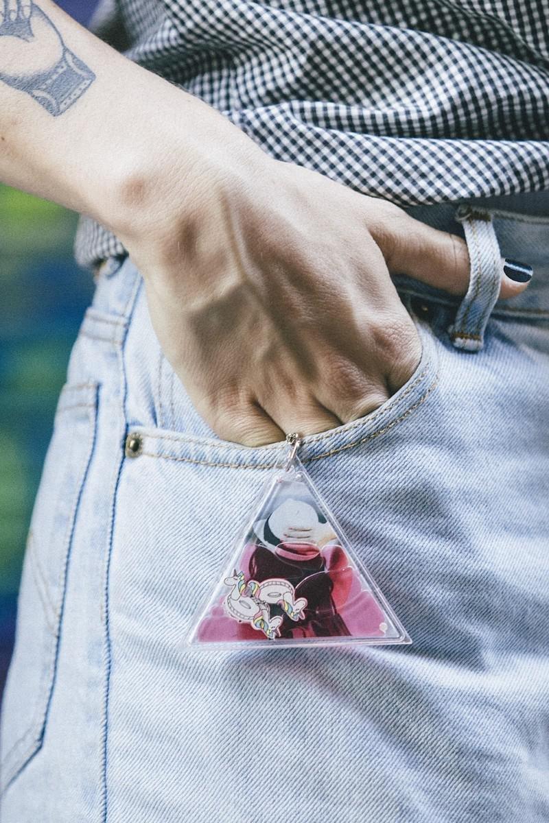 DOIY Aqua Keyring Photo Holder Eye, , large image number 1