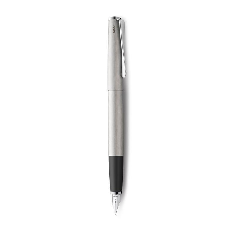 Lamy Studio Fountain Pen Medium Nib Brushed Steel, , large image number 0