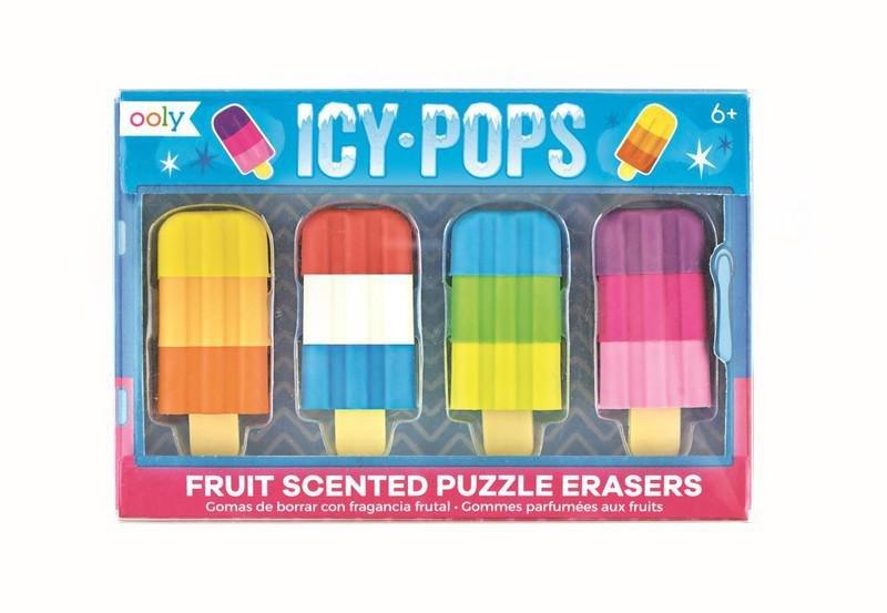 Ooly Icy Pops Scented Puzzle Erasers (Set of 4), , large image number 0