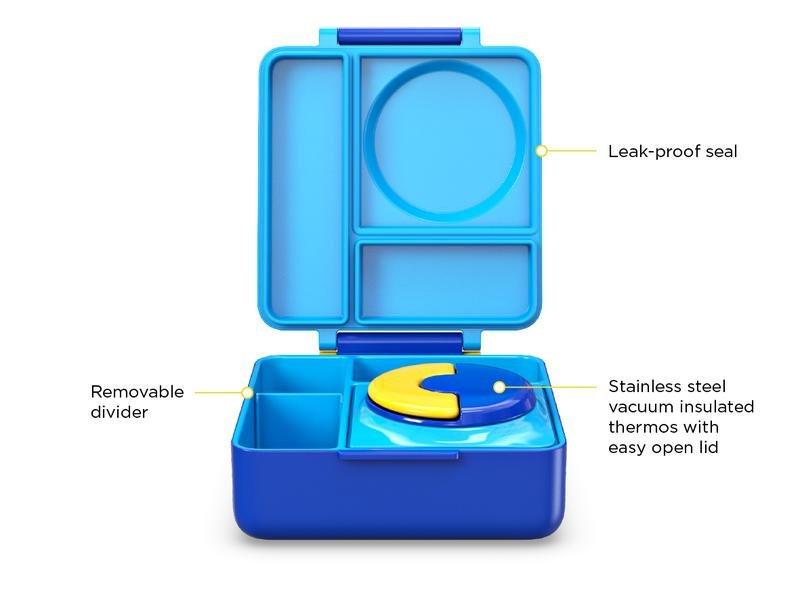 Omiebox Kids Lunchbox Blue Sky, , large image number 1