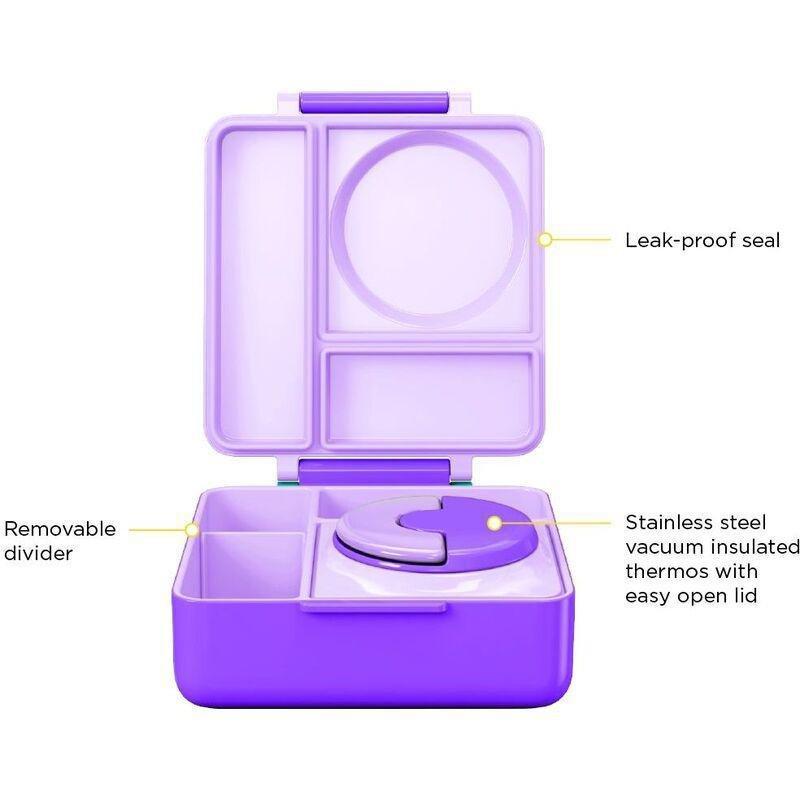 Omiebox Kids Lunchbox Purple Plum, , large image number 1