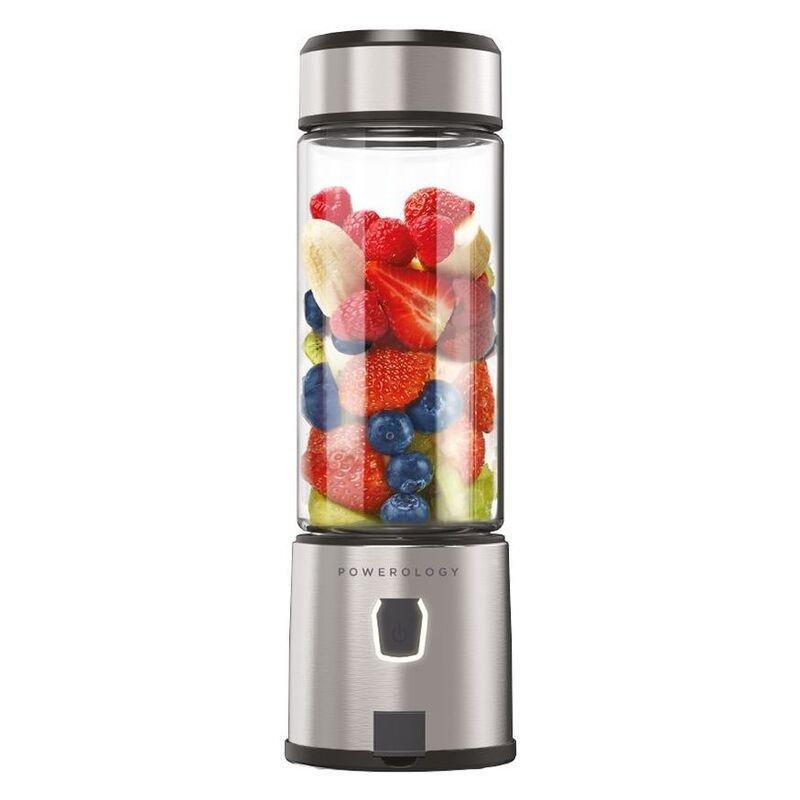 Powerology Portable 6-Blade Juicer with 450ml Container - Black, , large image number 4