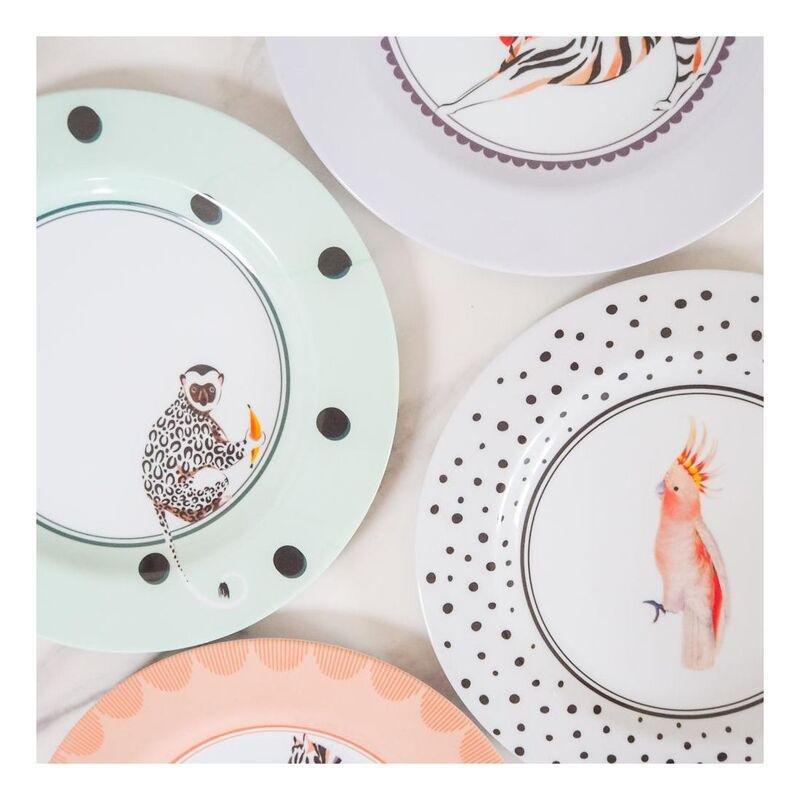 Yvonne Ellen Melamine Side Plates 21.5cm (Set Of 4), , large image number 1