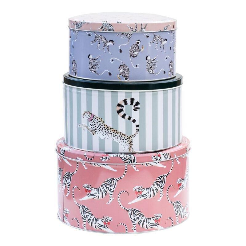Yvonne Ellen Round Animal Cake Tins (Set Of 3), , large image number 0