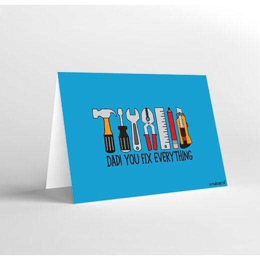 Mukagraf Dad! You Fix Everything Greeting Card (17 x 11.5cm), , medium