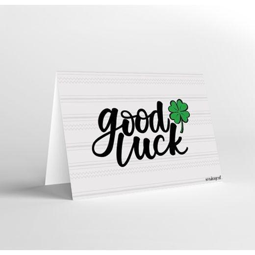 Mukagraf Good Luck Greeting Card (17 x 11.5cm), , medium