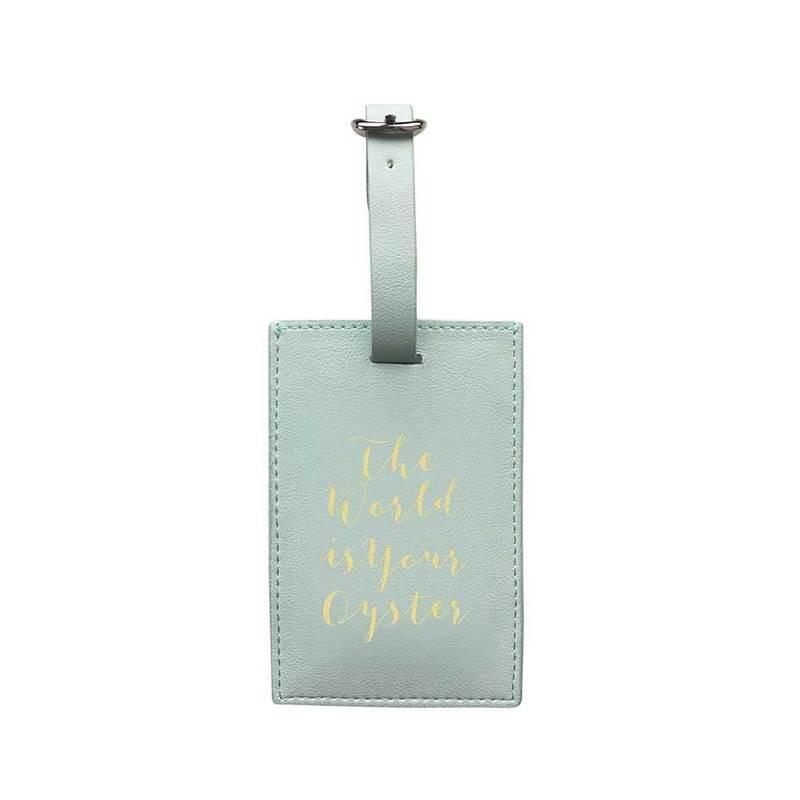 Bombay Duck Luggage Tag The World Is Your Oyster Duck Egg, , large image number 0