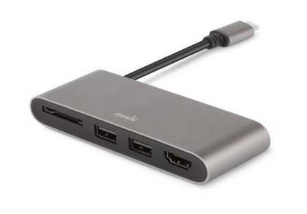 MOSHI - Moshi USB-C Multimedia Adapter Titanium Grey