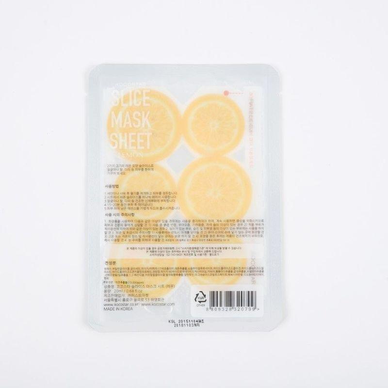 Kocostar Slice Mask Sheet Lemon (Pack Of 12), , large image number 1