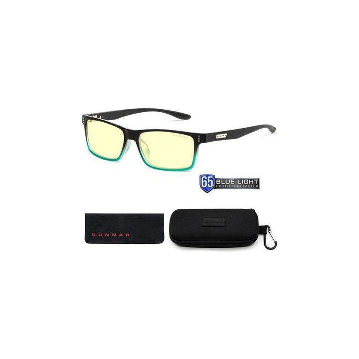 Gunnar Cruz Blue Light Filter Glasses Onyx Teal Frame/Amber Lens Tint, , large image number 2