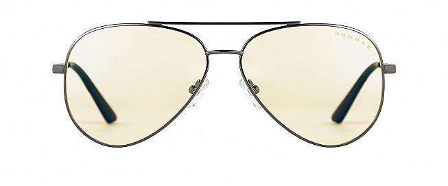 Gunnar Maverick Blue Light Filter Glasses Gunmetal Frame/Amber Lens Tint, , large image number 0