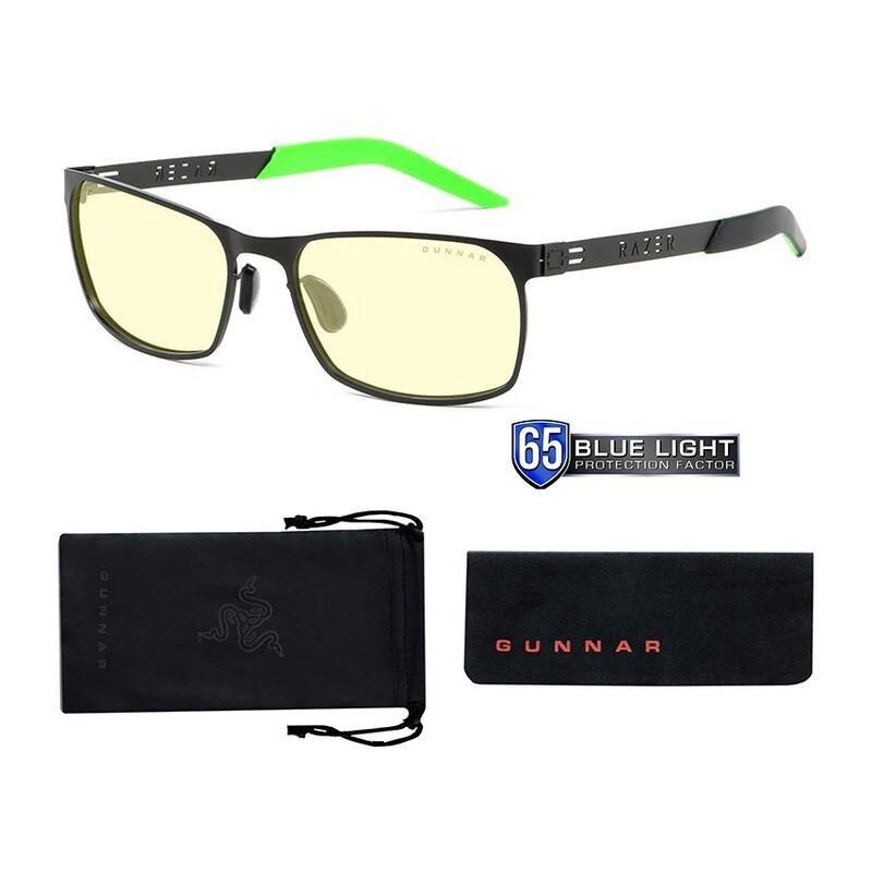 Gunnar FPS Razer Edition Blue Light Filter Glasses Onyx Frame/Amber Lens Tint, , large image number 2