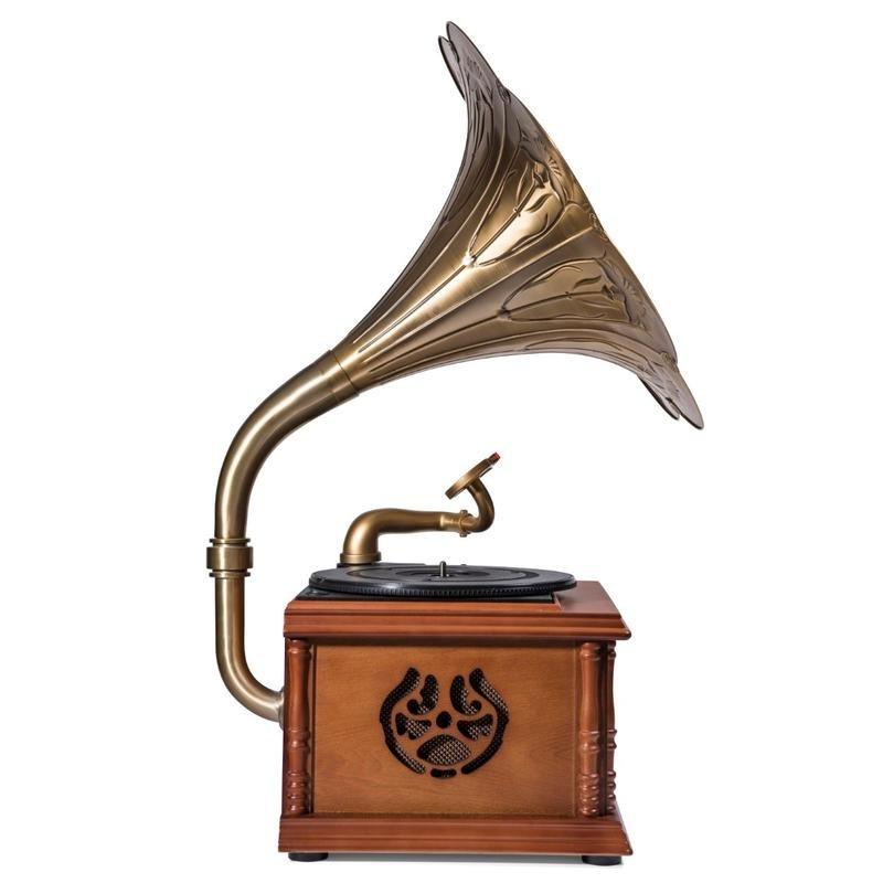 MJI Gramophone Retro Style All-in-One Vinyl/CD Player, , large image number 3