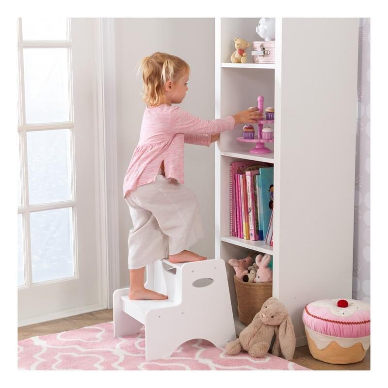 Kidkraft Two-Step Stool White, , large image number 1