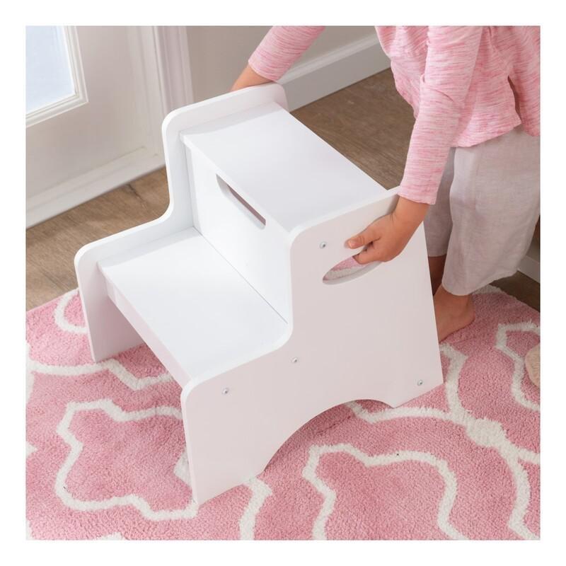 Kidkraft Two-Step Stool White, , large image number 2