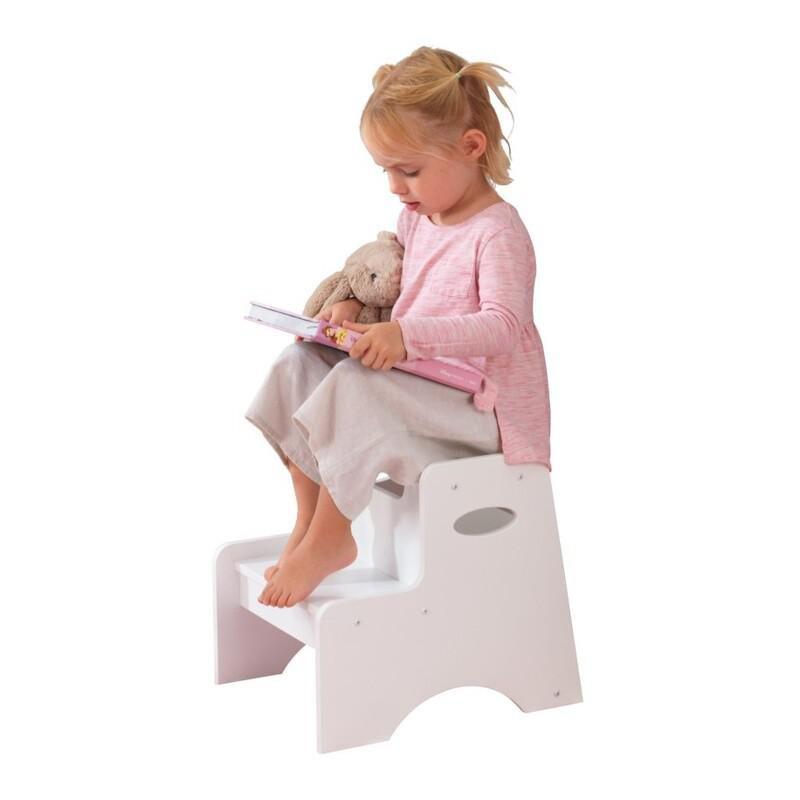 Kidkraft Two-Step Stool White, , large image number 3