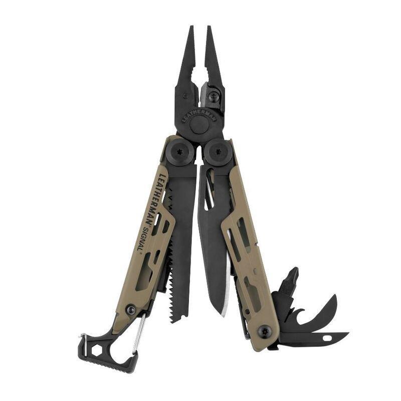 Leatherman Signal Coyote Tan Multi-Tool Pocket Knife, , large image number 0