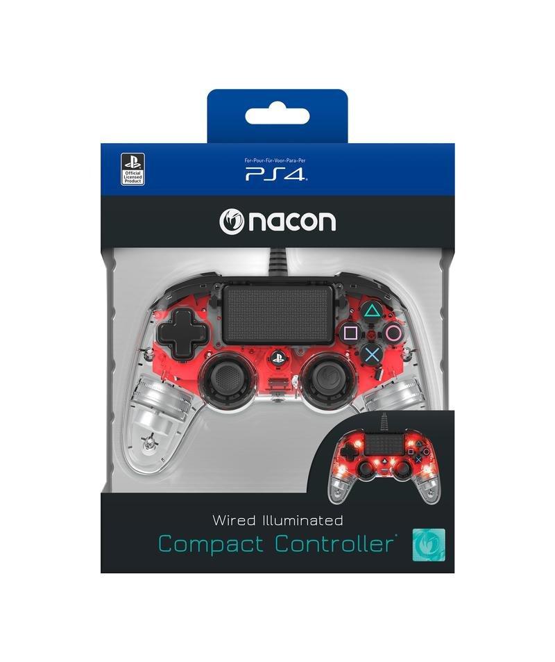 Nacon Wired Compact Controller Red for PS4, , large image number 4
