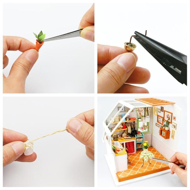 Robotime DIY Dollhouse Kit Jason's Kitchen, , large image number 1
