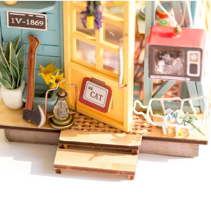 Robotime DIY Dollhouse Wooden Hut, , large image number 1