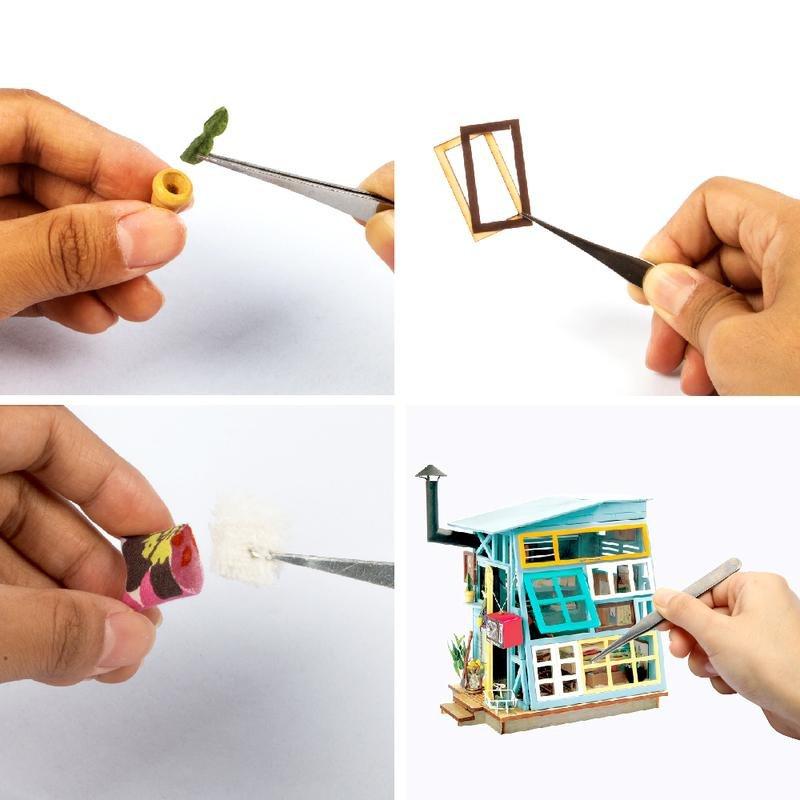 Robotime DIY Dollhouse Wooden Hut, , large image number 2
