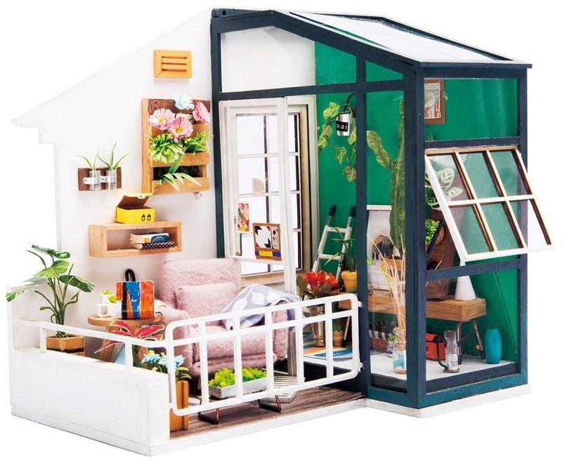 Robotime DIY Dollhouse Balcony Daydreaming, , large image number 0