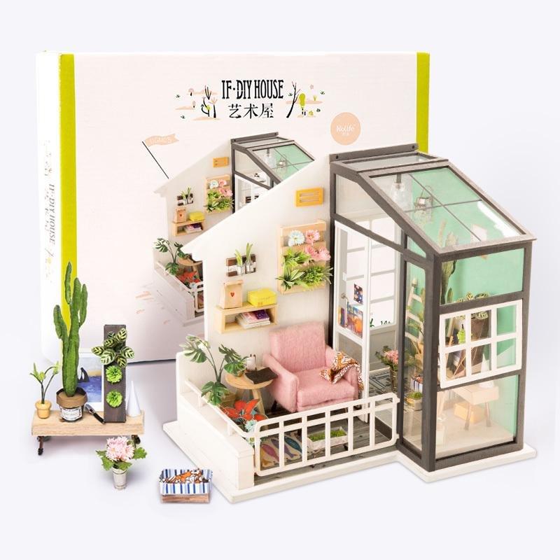 Robotime DIY Dollhouse Balcony Daydreaming, , large image number 2